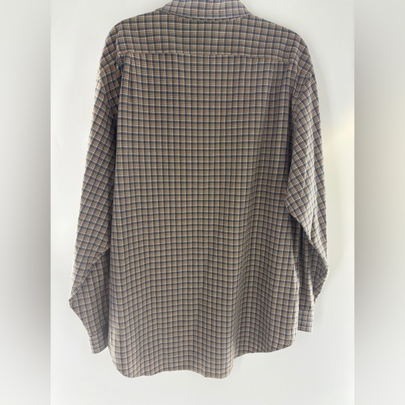 Polo Jeans Ralph Lauren Beige and Blue Checkered button down shirt - Picture 6 of 9